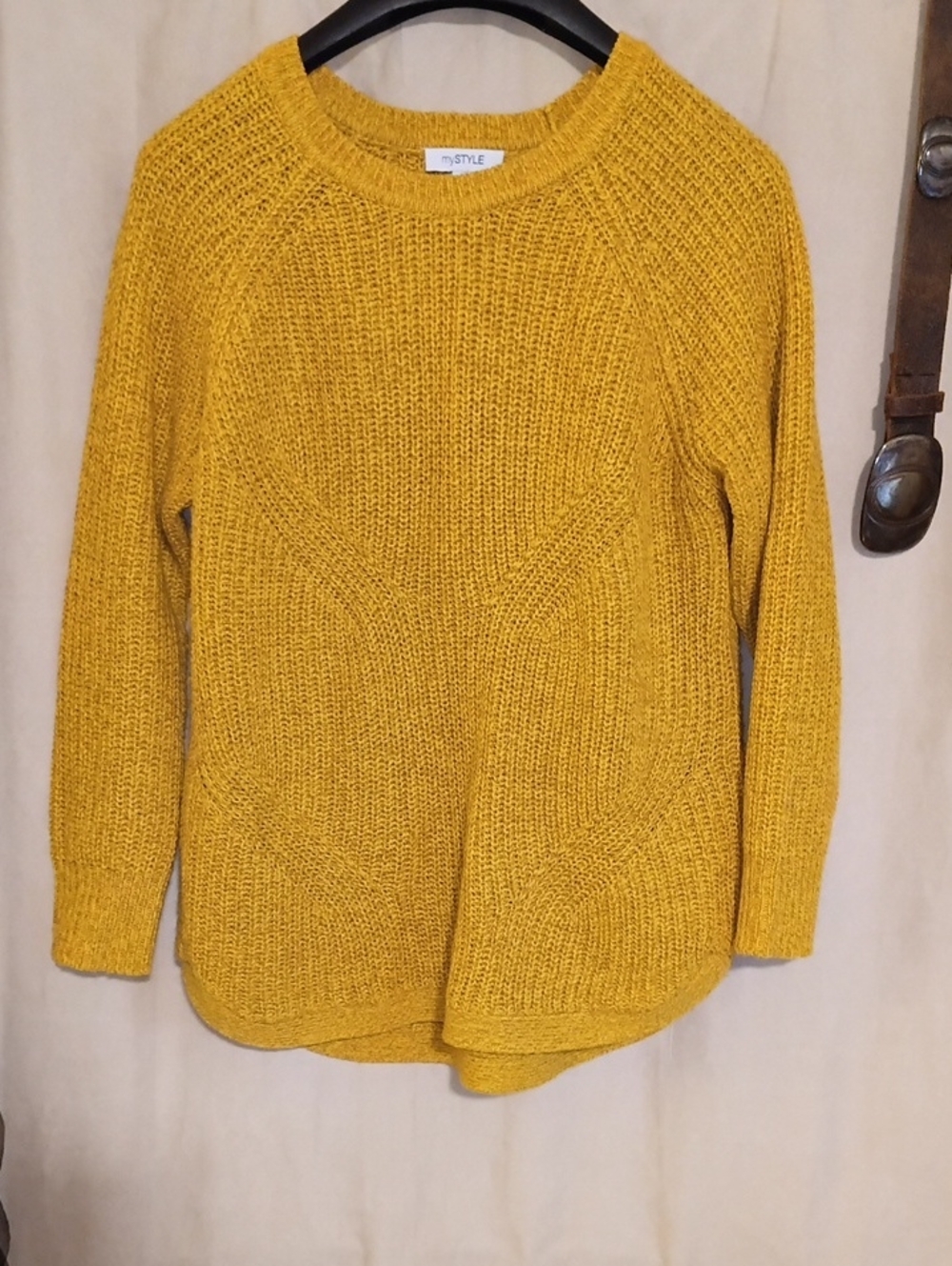 Women's Mustard Knit Sweater